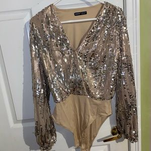 Sparkly body suit